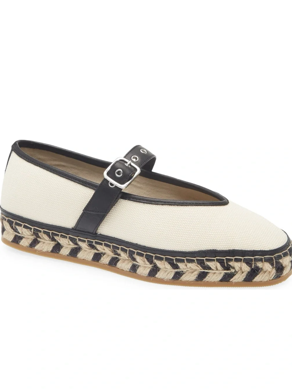 Madewell The Remy Natural Beige Mary Jane Espadrille Flats